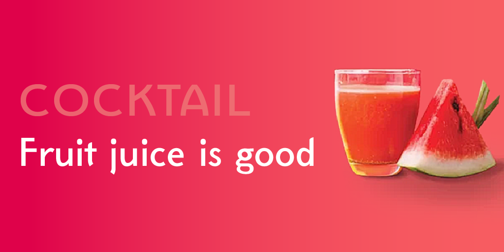 Suco de fruta é bom